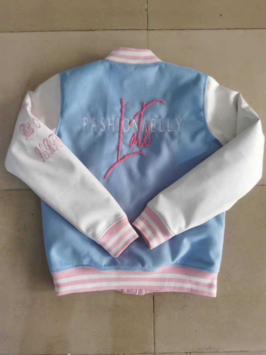 Light Pink & Power Blue “Varsity Jacket”